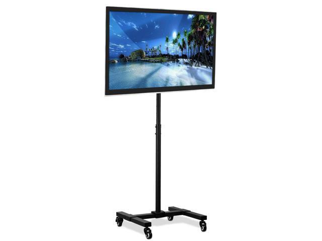 Mount-It! TV Cart Fits 19-42 Inch TVs Adjustable Height Rolling Stand