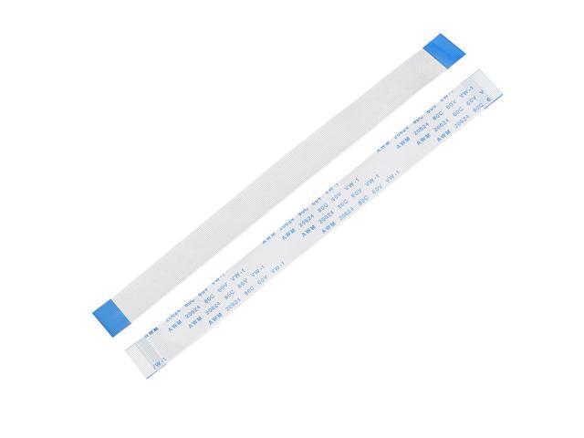Flexible Flat Cable, 24 Pins 0.5mm Pitch 150mm FPC FFC Flexible Ribbon Cable for LCD TV Car Audio DVD Player Laptop 10Pcs (A Type)