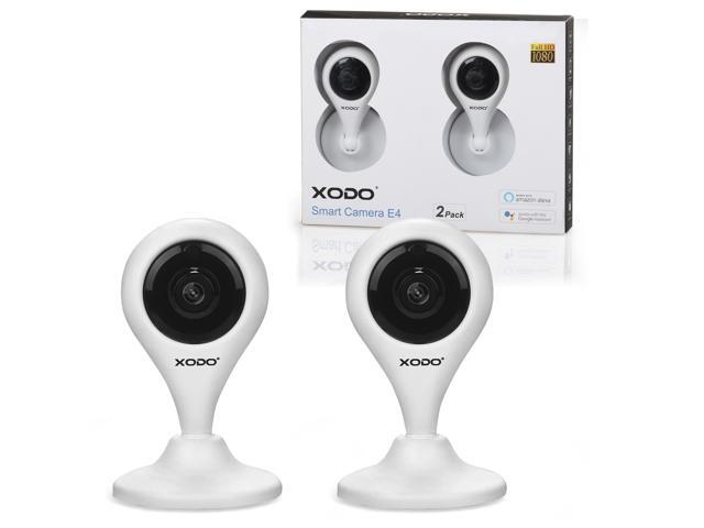 XODO 1080p Indoor Home Security Camera Wireless WiFi, 2-Pack Bay Monitor 2 Way Audio, Sound/Motion Detection, Remote View, Night Vision, E4