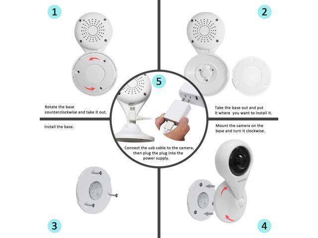XODO 1080p Indoor Home Security Camera Wireless WiFi, 2-Pack Bay Monitor 2 Way Audio, Sound/Motion Detection, Remote View, Night Vision, E4