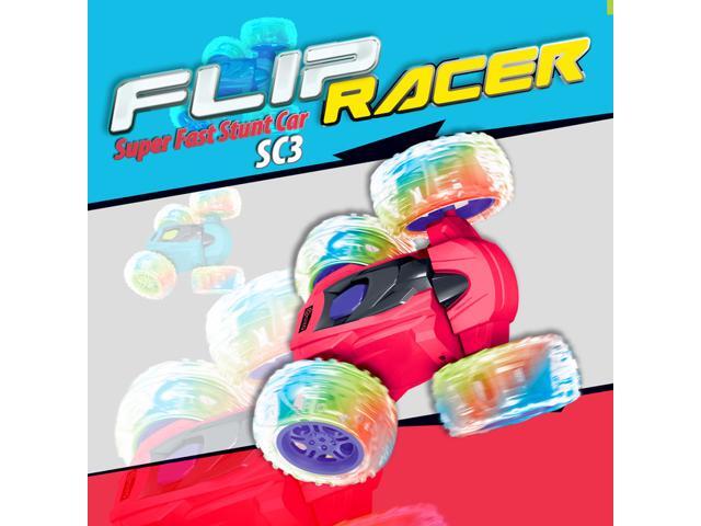 Contixo SC3 Remote Control Car RC Cars Stunt Car Toy, 4WD 2.4Ghz Double Sided 360° Rotating RC Car with Headlights, Kids Xmas Toy Cars for Boys/Girls