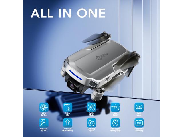 Contixo - F28 Stratus 2K GPS Drone with Intelligent Flight Modes, 26-Min Flight, Brushless Motors & Carrying Case - Silver - image 3