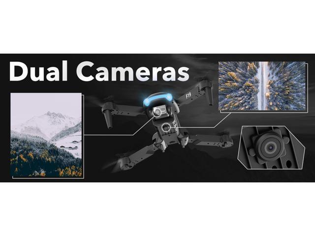 Contixo - F19 Arvo Foldable Drone with 1080P HD Camera, FPV, Obstacle Avoidance, 2 Batteries, Brushless Motors & LED Lights - Silver - image 5