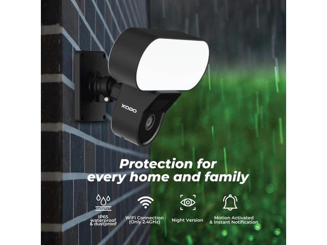 Xodo E9 Smart Security Cameras - Wi-Fi Wireless Floodlight Camera with Motion Sensor, 2.5K Full HD, Adjustable Lights, 2-Way Audio & Video...