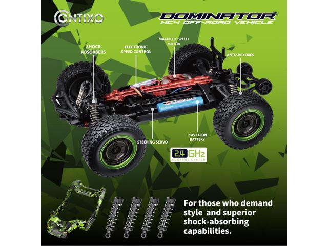 Contixo 1:16 All Terrain RC Cars, 25 MPH High Speed Remote Control Car with 2.4 GHz Remote Control, 4WD Electric Vehicle Off-Road Truck, 4X4...
