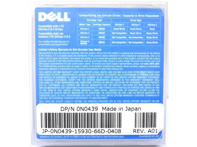 Dell N0439 LTO Ultrium-2 Data Cartridge