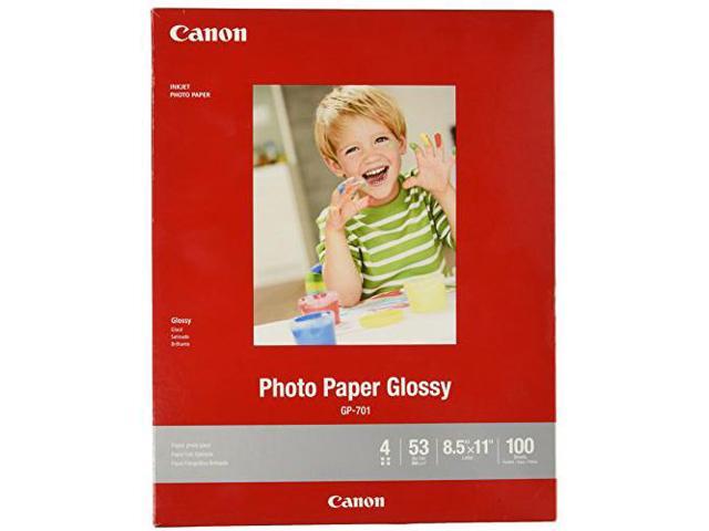 Canon Glossy Photo Paper GP-701 Inkjet Print 8 1/2' x 11' - Glossy - 100 Sheet
