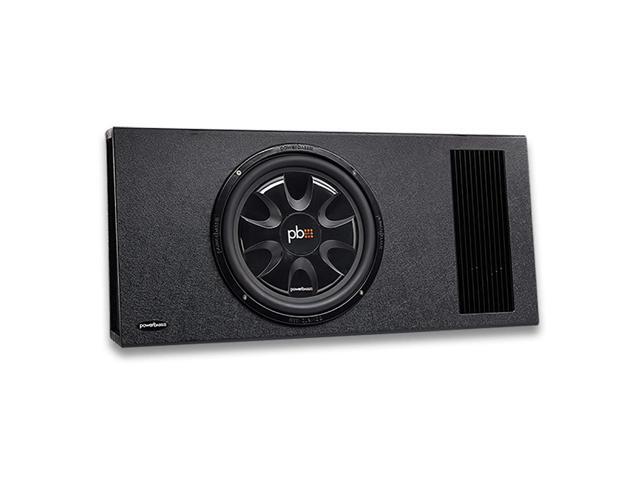 PowerBass Autosound PSAWB121T - 12' Thin Single Amplified 4 Ohm Loaded Enclosure, 400W