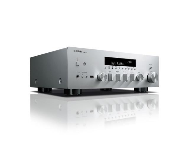 YAMAHA R-N600A Stereo Network receiver with Wi-Fi, Bluetooth, and Apple AirPlay 2 -Silver