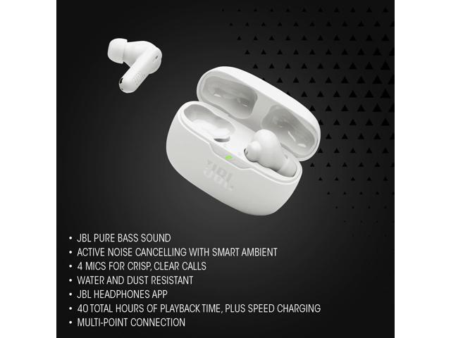 JBL - Vibe Beam 2 Noise Cancelling Earbuds - 2025 - White - image 4