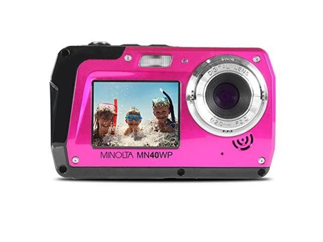 Minolta - MN40WP 48.0 Megapixel Waterproof Digital Camera - Pink - image 8