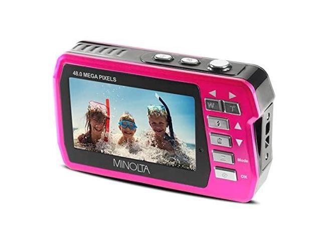 Minolta - MN40WP 48.0 Megapixel Waterproof Digital Camera - Pink - image 9