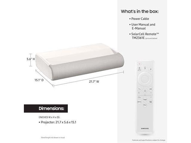 Samsung - 130” Class LPU9D The Premiere Triple Laser Projector 4K UHD Smart TV - Warm White - image 4