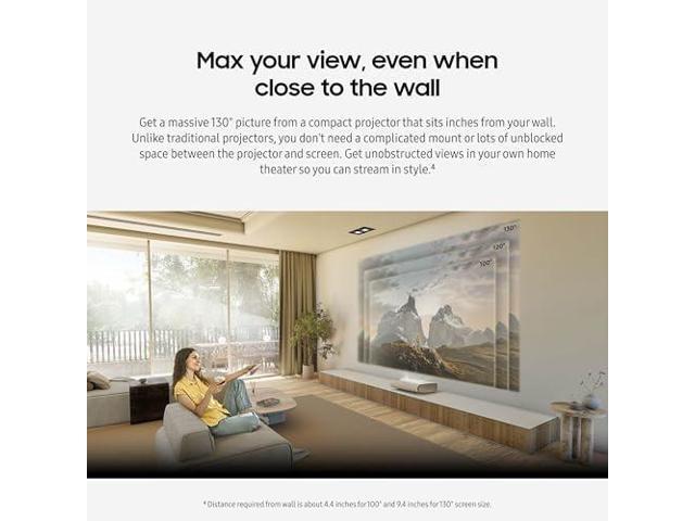 Samsung - 130” Class LPU9D The Premiere Triple Laser Projector 4K UHD Smart TV - Warm White - image 7