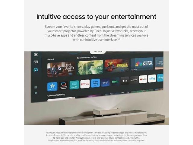 Samsung - 130” Class LPU9D The Premiere Triple Laser Projector 4K UHD Smart TV - Warm White - image 9