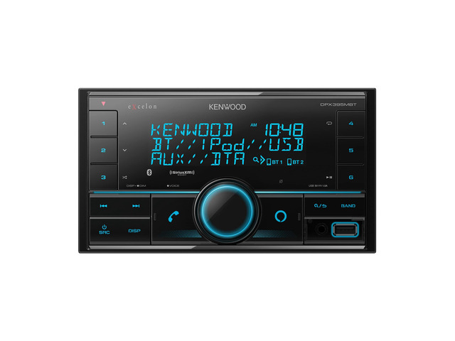 DPX395MBT Double DIN in-Dash Digital Media Receiver with Bluetooth (Does not Play CDs) Mechless Car Stereo Receiver Amazon Alexa Ready - Black