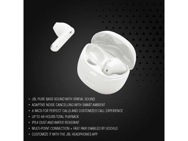 JBL - Tune Flex 2 True Wireless Noise Cancelling Earbuds - 2025 - White - image 4