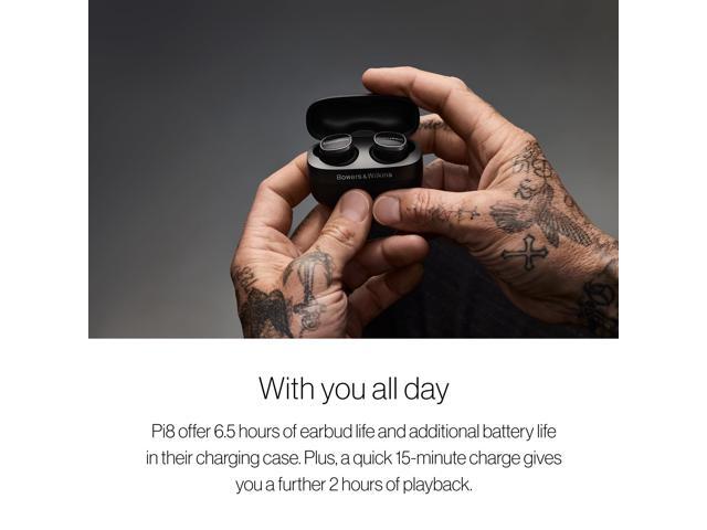 Bowers & Wilkins - Pi8 True Wireless Noise Cancelling In-Ear Earbuds - Anthracite Black - image 6