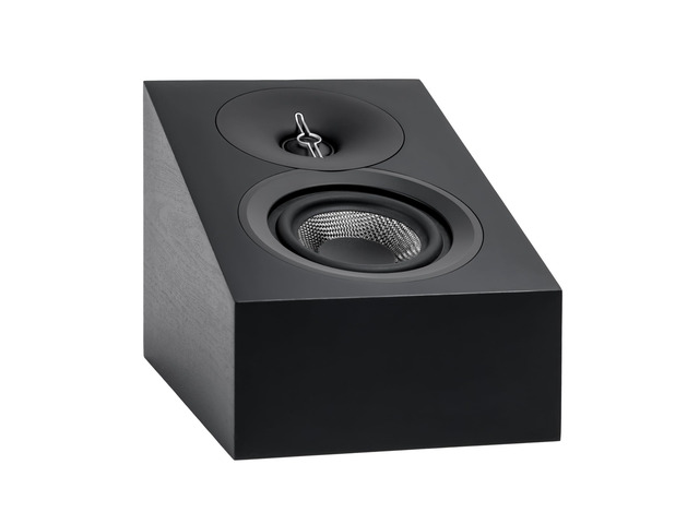 ELAC Debut 3.0 DA43-BK Atmos-Enabled On-Wall Speakers, Black Ash (Pair) - 1 Aluminum Dome Tweeter & 4 Aramid Fiber Woofer - 2-Way Bass Reflex -...