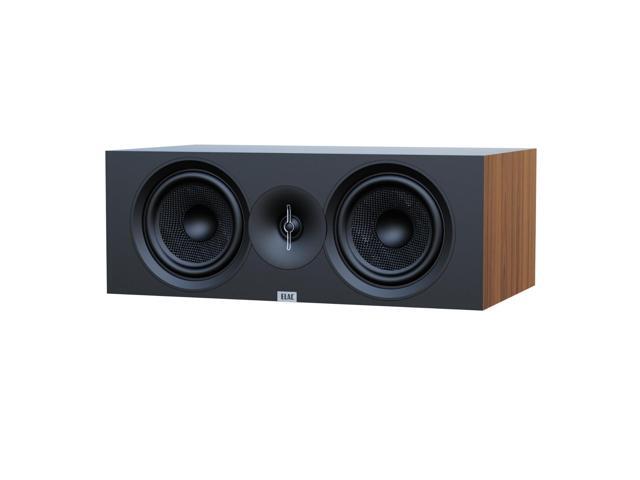 ELAC Debut 3.0 DC63-WN Center Channel Speaker, Walnut - 1 Aluminum Dome Tweeter & Dual 6.5 Aramid Fiber Woofers - 2-Way Bass Reflex - 50Hz to 38KHz...