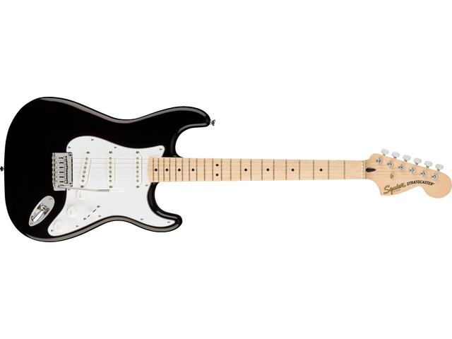 Squier Affinity Series Stratocaster Electric Guitar, with 2-Year Warranty, Black, Maple Fingerboard