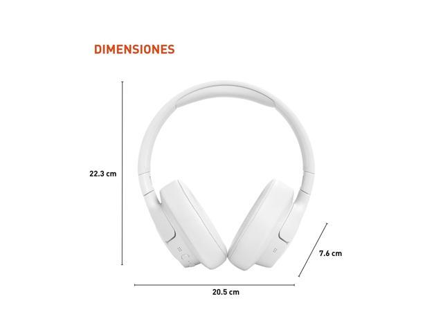 JBL - Tune 770NC Adaptive Noise Cancelling Wireless Over-Ear Headphone - 2024 - White - image 9