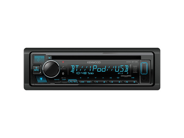 KDC-BT35 CD Car Stereo with Bluetooth, Front USB, AUX, Amazon Alexa, SiriusXM Radio Ready and Variable Display Color Illumination