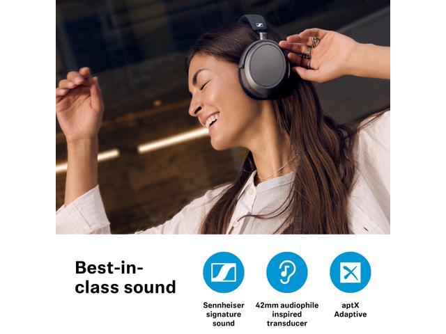 Sennheiser - MOMENTUM 4 Wireless Adaptive Noise-Canceling Over-The-Ear Headphones - Graphite - image 6