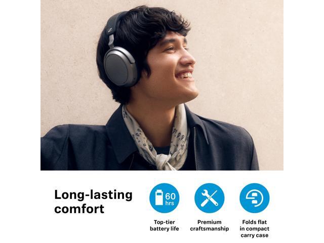 Sennheiser - MOMENTUM 4 Wireless Adaptive Noise-Canceling Over-The-Ear Headphones - Graphite - image 7