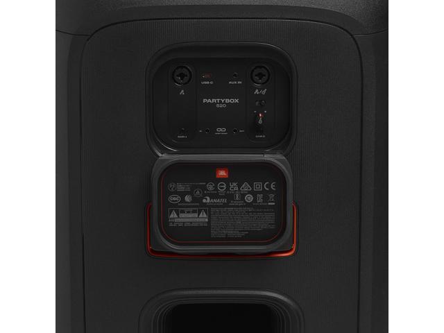 JBL PartyBox 520 - Portable Battery-Powered Party Speaker with AI Sound Boost, Up to 15 Hours of Play time, IPX4 Splash Proof, Multi-Speaker...