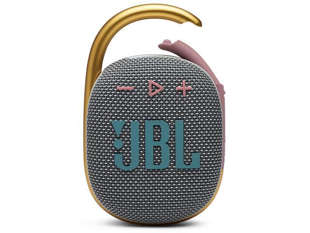 JBL Clip 4: Portable Speaker with Bluetooth, Built-in Battery, Waterproof and Dustproof Feature - Grey (JBLCLIP4GRYAM)