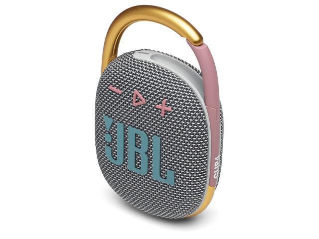 JBL Clip 4: Portable Speaker with Bluetooth, Built-in Battery, Waterproof and Dustproof Feature - Grey (JBLCLIP4GRYAM)