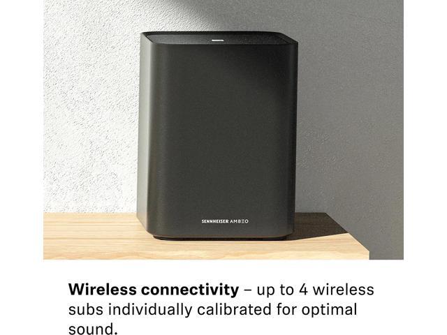 Sennheiser - AMBEO Sub 8” Subwoofer with 350W Class D Amplifier and immersive 3D Surround Sound - Black - image 5