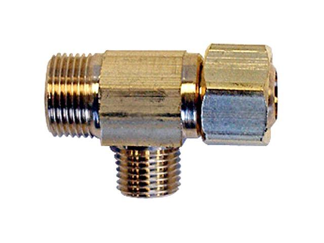 Aqua Plumb, 3515P, Easy Connect 3/8' x 1/4' Brass Supply Stop Extender Tee, Quick Tee Adapter