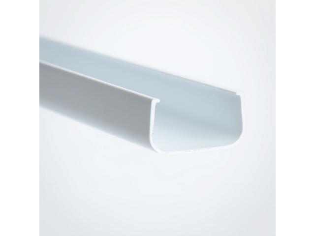 Wire Hider Premiere Raceway WireHider, FCL-22411, 1' x 48', White, Cover Lid for Molding Self Adhesive