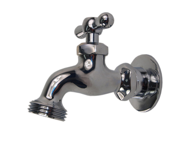 Aqua Plumb 4510355 Brilliant Chrome Sink Bibb Faucet