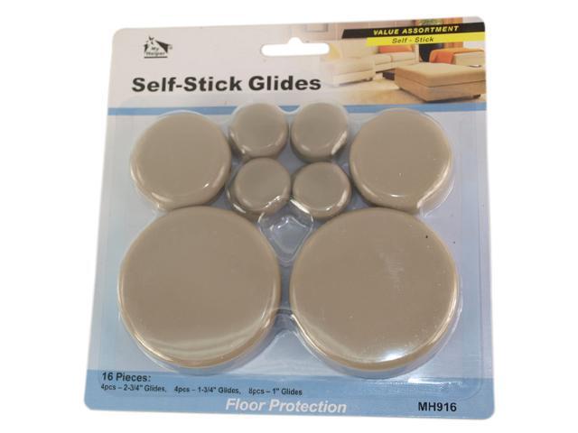 My Helper, MH916, 16 Pieces, Multi Size Kit, Round Sliding Discs Self Stick Glides