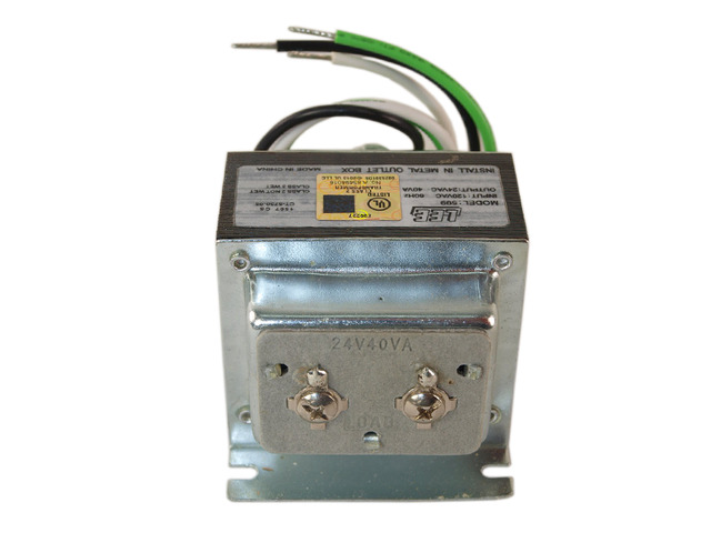 Lee Electric, 599P, Class 2 Signaling Transformer Oil Burner 120V 24 VAC 40VA Complete With 4' Square Outlet Box Cover Plate