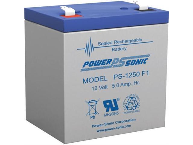 POWER-SONIC PS1250F1 12V 5AMP BATTERY