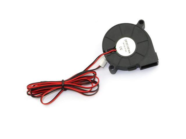 4-Pack 5015 DC 12V 0.18A Cooling Blower Fan 6000Rpm Industrial Cooling Turbo Fan for 3D Printer Accessories,Mini Black Plastic Cooling Fans 50x50x15mm