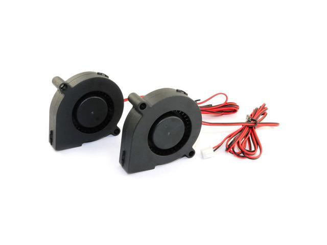 4-Pack 5015 DC 12V 0.18A Cooling Blower Fan 6000Rpm Industrial Cooling Turbo Fan for 3D Printer Accessories,Mini Black Plastic Cooling Fans 50x50x15mm