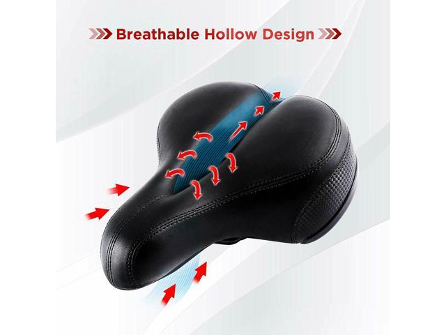 IC ICLOVER Comfort Wide Big Bum Soft Gel Cruiser Bike Saddle Bicycle Seat Air Cushion Pad