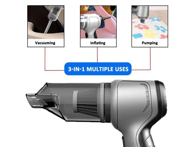 9000Pa 3in1 Wireless Car Vacuum Cleaner Handheld Strong Suction Mini Cleaner
