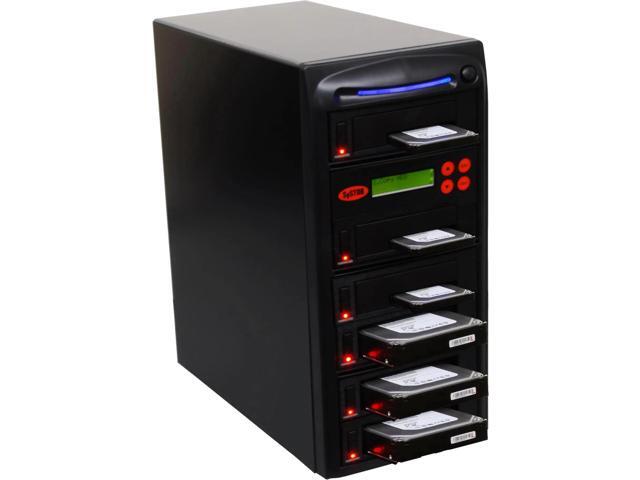 Systor 1:5 SATA Hard Drive Duplicator & Sanitizer - 5.4GB/Min - Copy & Erase 2.5 SDD Solid State & 3.5 HDD Disks (SYS105HS-DP) - 90MB/Sec, Dual.