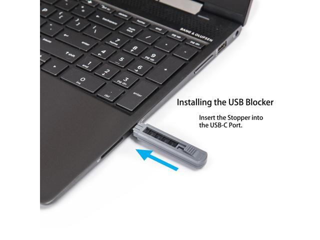 SYBA Multimedia 6 Piece USB-C Type-C Port Blocker with Removal Tool - image 3