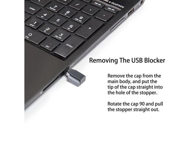 SYBA Multimedia 6 Piece USB-C Type-C Port Blocker with Removal Tool - image 5