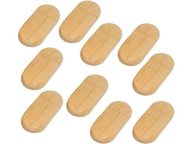 10PCS Wooden USB Memory Sticks 8GB with 10pcs Tailored Maple Cases