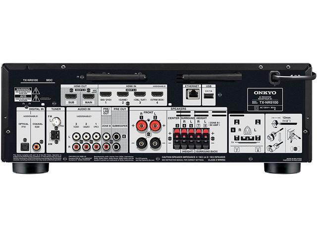 Onkyo - TX-NR5100 80W 7.2-Ch. with Dolby Atmos Home Theater and Gaming AV Receiver with Alexa Compatible - Black - image 9
