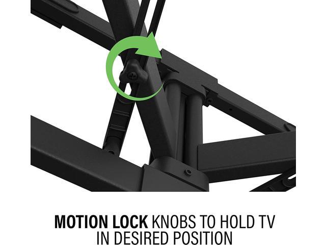 Sanus - Premium Outdoor Full-Motion Mount for TVs 40"-85" - Black - image 4