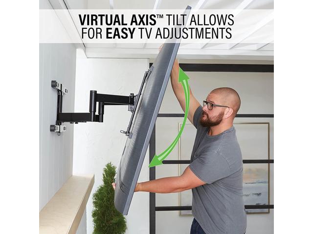 Sanus - Premium Outdoor Full-Motion Mount for TVs 40"-85" - Black - image 8